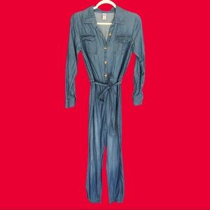 Justice Size 18 Denim Jumpsuit (for teens)